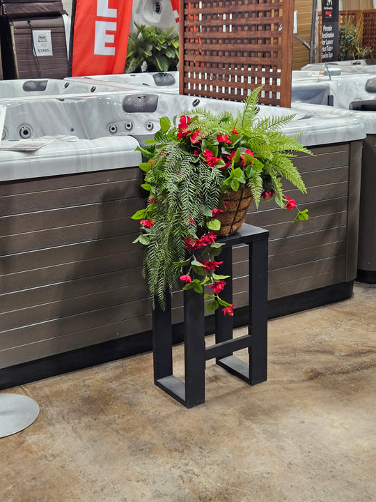 Red Azalea Hanging Basket UV Protected