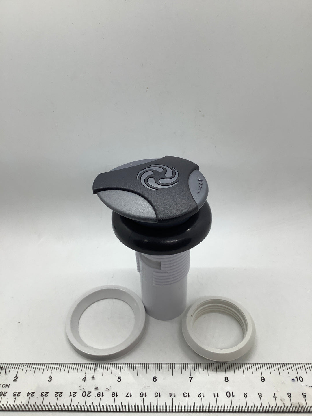 AIR CONTROL, 2-TONE OVAL HANDLE, W/COMP RING &amp; NUT