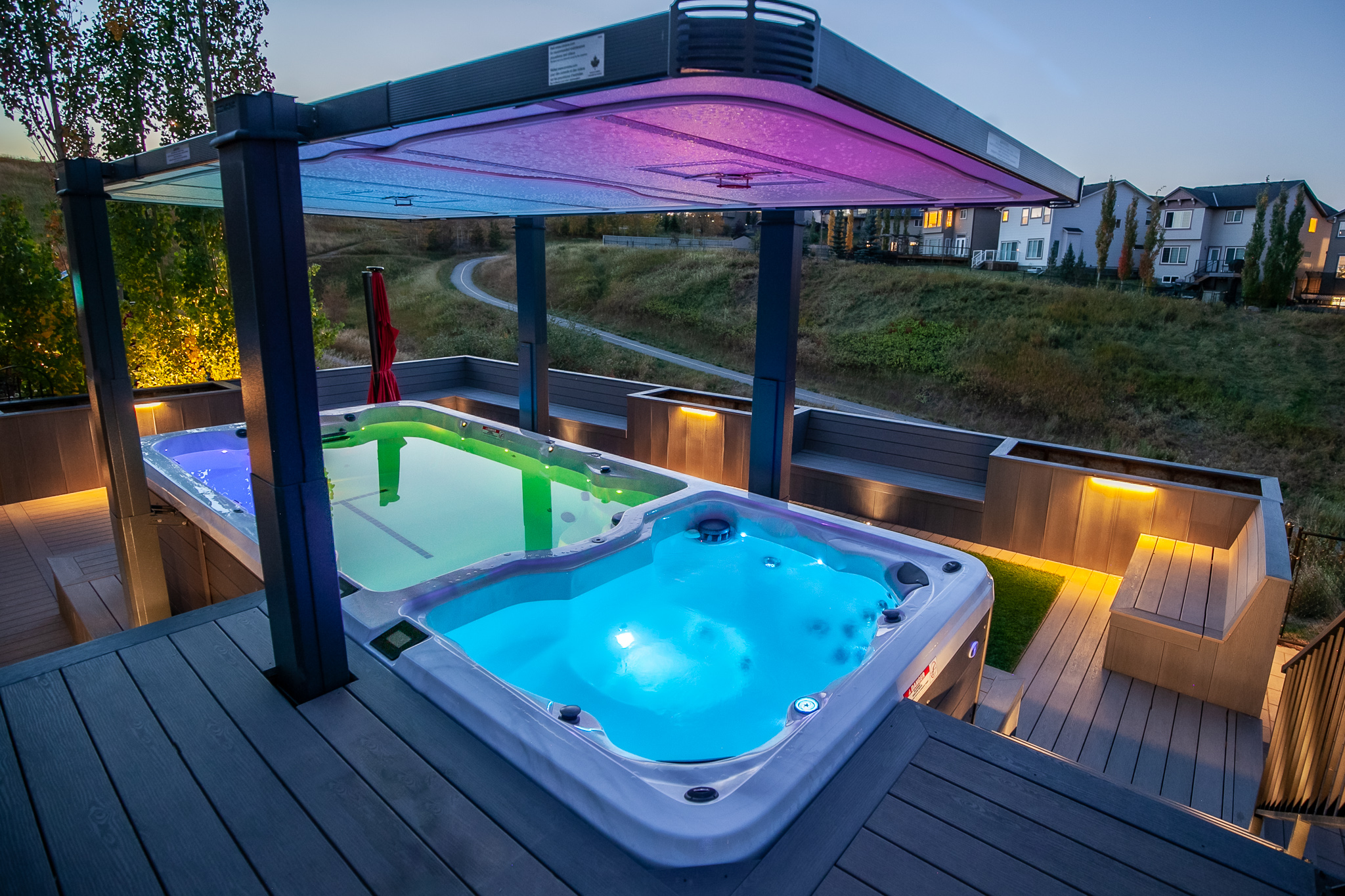 chromotherapy and hot tubs