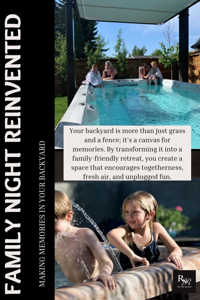 Family night reinvented by RnR Hot Tubs and Spas. Calgary's destination for hot tubs and swim spas.