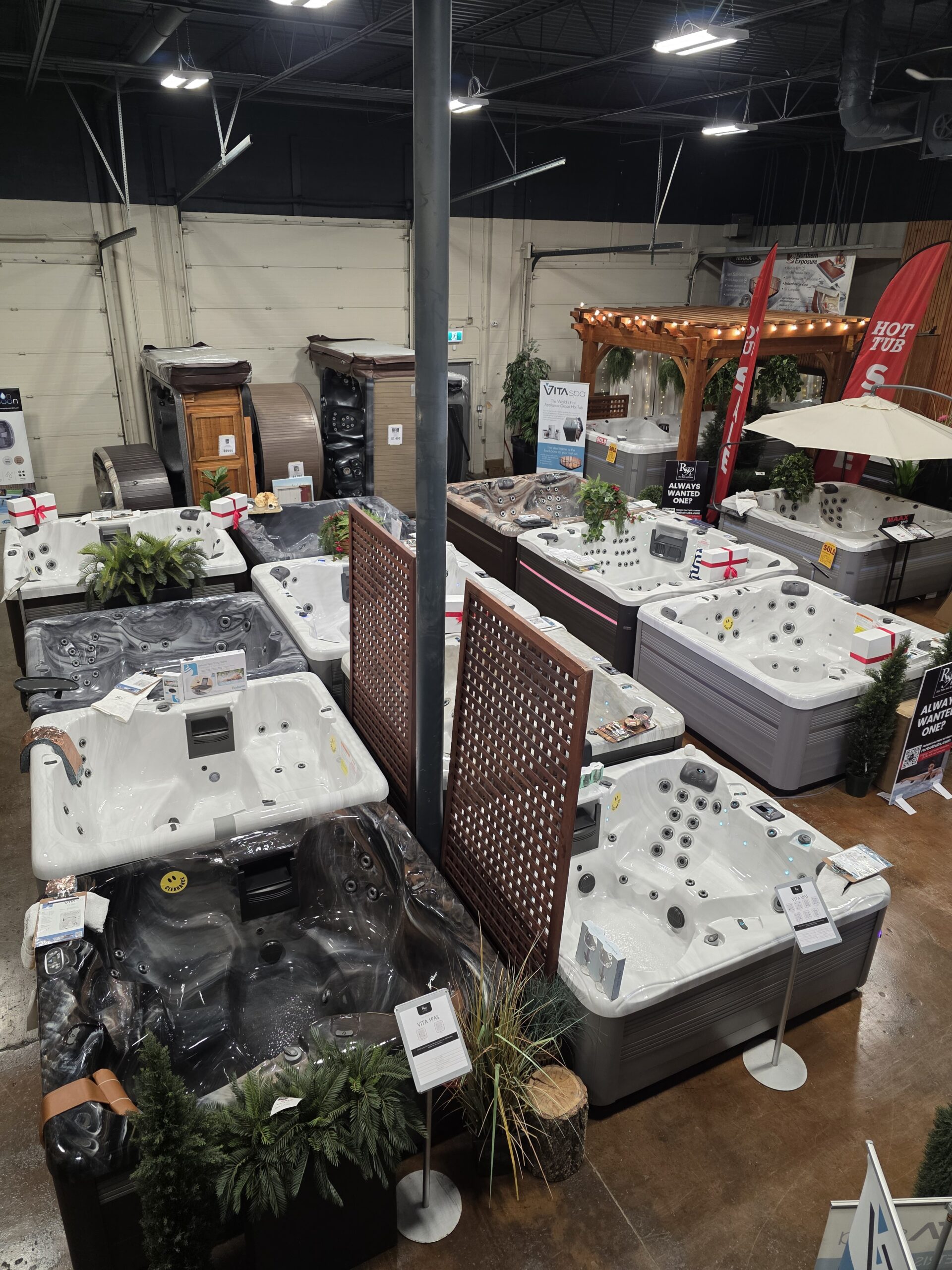 Vita Spa hot tubs at RnR Hot Tubs and Spas in Calgary